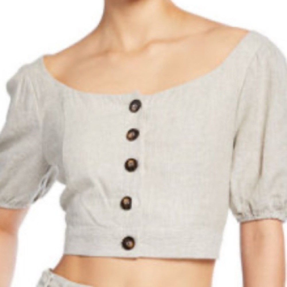 Pinstriped Crop Top Size S